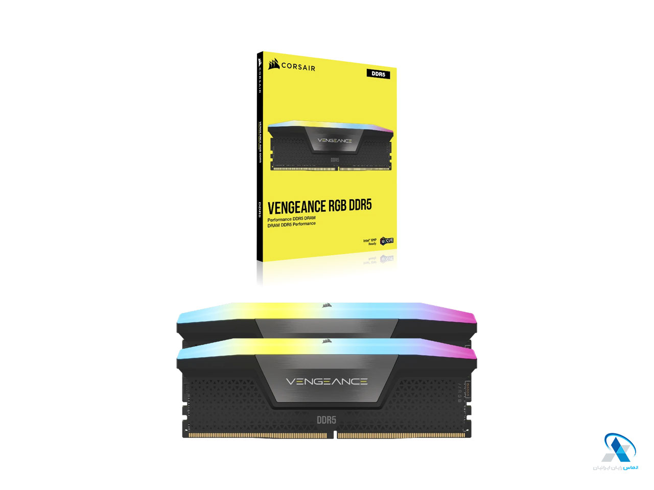 رم کورسیر مدل VENGEANCE RGB 32GB (2x16GB) DUAL 6400MHz CL36 DDR5