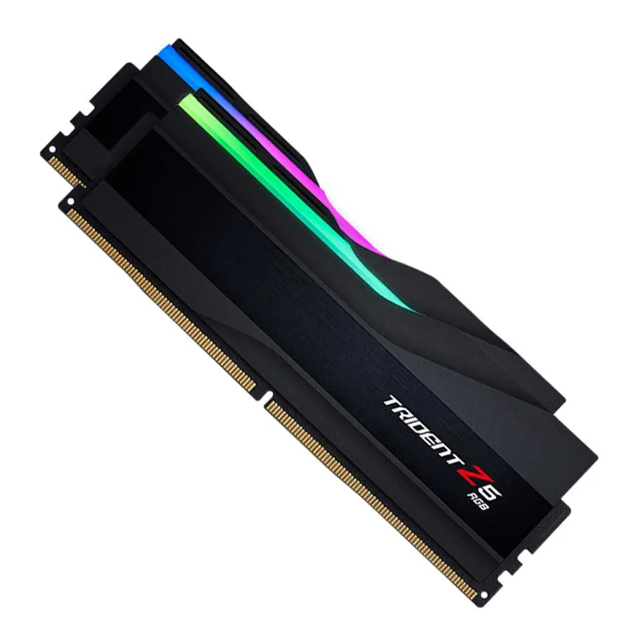 رم دسکتاپ DDR5 دو کاناله 6400 مگاهرتز CL32 جی اسکیل مدل Trident Z RGB ظرفیت 32 گیگابایت