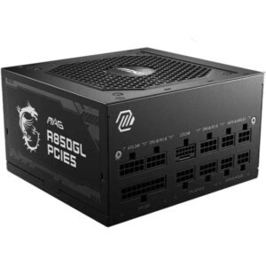 منبع تغذیه کامپیوتر ام اس آی مدل MAG A850GL PCIE5 80 Plus Gold توان 850 وات